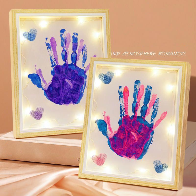 Love Gift DIY Couple Handprint Kit Photo Frame pasteqe