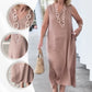 🔥BUY 2 GET 10% OFF💝Women's Summer Plus Size Long Solid Color Dress