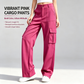 🍃Solid Color Multi‑Pocket Casual Cargo Pants