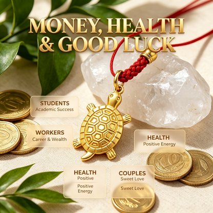 💫2026 Golden Turtle Charm - Bites onto Luck,Never Lets Go💫