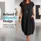 Women's Cotton Linen Loose Casual Pocket Dress
