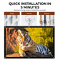 Portable Projector 4K Anti-Light Folding Screen