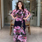 Rochie cu imprimeu ușoară și versatilă