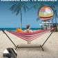 Reinforced & Multi-Person Striped Hammock