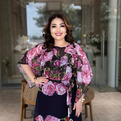 Rochie cu imprimeu ușoară și versatilă