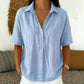 Women's Linen Short Sleeve Shirt
