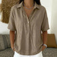 Women's Linen Short Sleeve Shirt