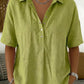 Women's Linen Short Sleeve Shirt