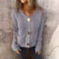 💖Limited Sale 50% OFF💖Women's Fashion Cut-Out Knitted Cardigan
