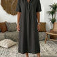 Women's Casual Linen Blend Shirt Dress