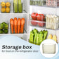 Box for storing food on the refrigerator door