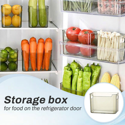 Box for storing food on the refrigerator door