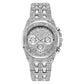 Men's Rotary Wristwatch With All-Diamond Steel Bracelet