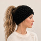Women Winter Warm Knitted Ear Warmer Headband Wide Floral Hair Accessory