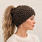 Women Winter Warm Knitted Ear Warmer Headband Wide Floral Hair Accessory