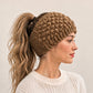 Women Winter Warm Knitted Ear Warmer Headband Wide Floral Hair Accessory