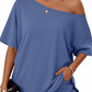 Women’s Off-Shoulder Top & Shorts 2-Piece Set
