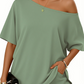 Women’s Off-Shoulder Top & Shorts 2-Piece Set