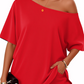 Women’s Off-Shoulder Top & Shorts 2-Piece Set