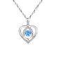 💥Hot Sale🩵Shining Heart-shaped Pendant Silver Necklace For Women✨