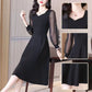 Lady’s High-end Elegant Slim Hepburn-style Black Dress