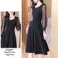 Lady’s High-end Elegant Slim Hepburn-style Black Dress