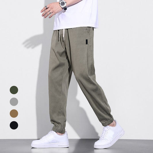 Men’s Elastic Drawstring Breathable Casual Joggers