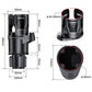 2 in 1 Expandable Cup Holder for Car with Locking Function and 360° Rotating
