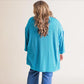2024 New Oversize High-neck Urban Ribbed Top for Women