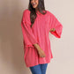 2024 New Oversize High-neck Urban Ribbed Top for Women