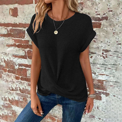 Women’s Summer Crochet Bat Sleeve T-Shirt