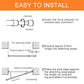 Multi-Function Metal Telescopic Rod for Home Use