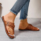 Lightweight Casual Fashion Split Toes Style Flat Sandals