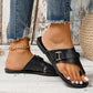 Lightweight Casual Fashion Split Toes Style Flat Sandals