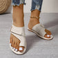 Lightweight Casual Fashion Split Toes Style Flat Sandals