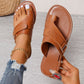 Lightweight Casual Fashion Split Toes Style Flat Sandals