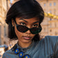 Retro Narrow Cat Eye Sunglasses for Women