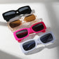 Summer Simple Square-Frame Lightweight Sunglasses