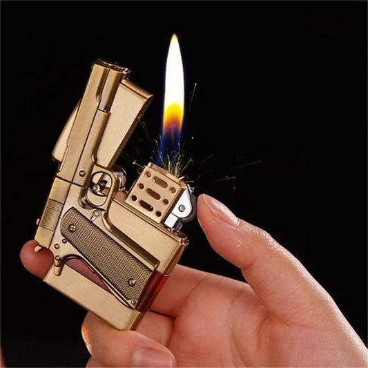 Retro Adjustable Flame Metal Lighter