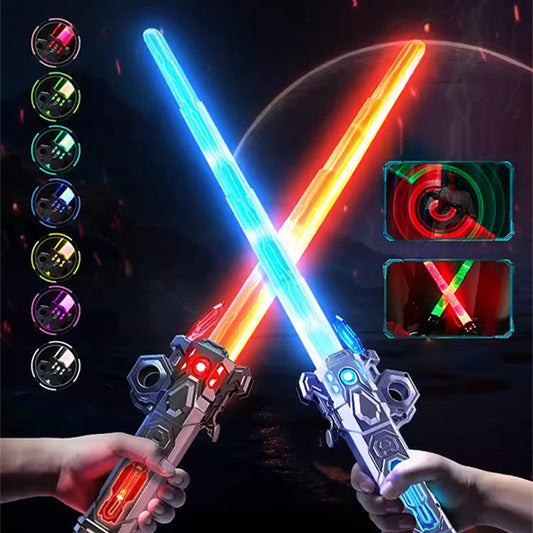 Retractable Light Up Swords Toy with Sound Effects