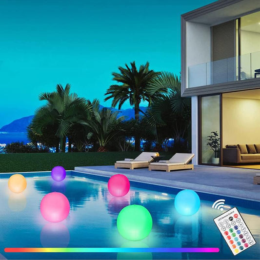 Pool Decoration - LED Light 16 Colors Luminous Beach Ball