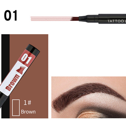 Waterproof Eyebrow Microblading Pen with 4-fork Tip