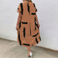 Women's Summer V-Neck Bat Sleeved Loose Dress