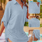 Summer Sexy Drawstring Solid Color V-Neck Top for Women