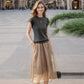 Women's Elegant Top & Long Skirt Two Piece Set