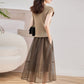 Women's Elegant Top & Long Skirt Two Piece Set