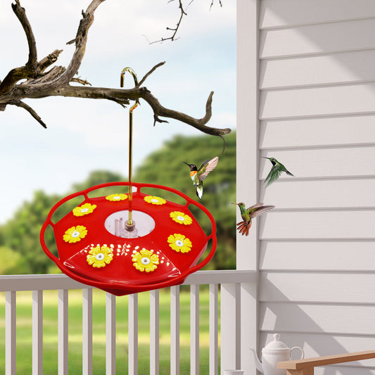 Outdoor Hanging Hummingbird Feeder with 8 Feeding Ports