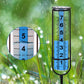 7inch Adjustable Outdoor Rain Gauge with Metal Stake