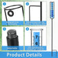 7inch Adjustable Outdoor Rain Gauge with Metal Stake