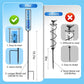 7inch Adjustable Outdoor Rain Gauge with Metal Stake